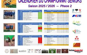 Avant-dernière journée du championnat Seniors