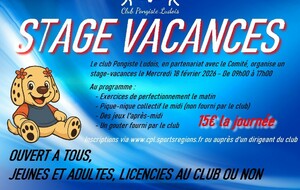 Stage Vacances
