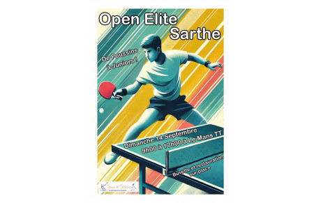 Open de Sarthe ce dimanche 14 septembre
